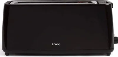 Produktbild von LIVOO Toaster 2 Scheiben Schwarz Langschlitz Langschlitztoaster DOD168N
