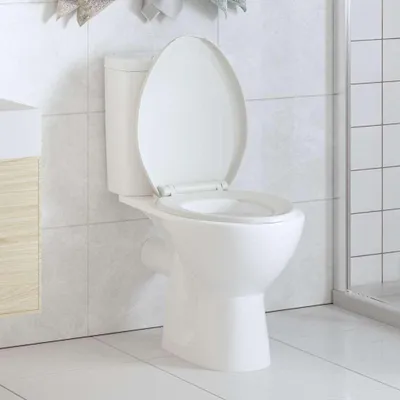 Immagine prodotto di vidaXL Sedile per wc con chiusura morbida e sgancio rapido Bianco