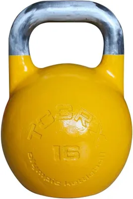 Immagine prodotto di Manubrio kettlebell in acciaio da 16 kg, design olimpico, ideale per l'allenamento della forza