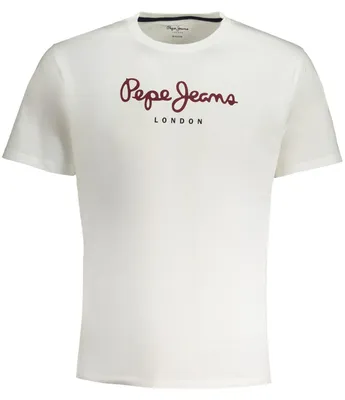 Produktbild von Herren Weißes Kurzarm-T-Shirt: Nachhaltige Baumwolle, Regular Fit