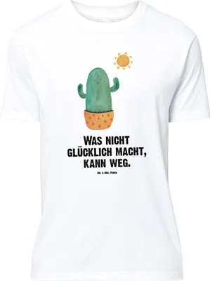 Produktbild von Mr. & Mrs. Panda Größe M T-Shirt Kaktus Sonne - Weiß - Geschenk, Trennung, Tshirt, Kakteen, Geschenkidee, Shirt, Herren, Scheidung, mit Spruch, Motivation