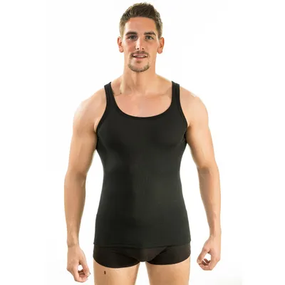 Produktbild von HERMKO 63000 Herren Funktionsunterwäsche Unterhemd (Weitere Farben), Größe:D 5 = EU M, Farbe:schwarz
