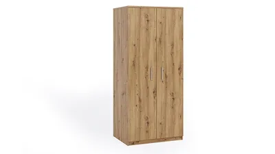 Produktbild von FurMeb24  BONO 90 cm - Drehtrenschrank  2-triger Kleiderschrank OHNE Spiegel  (Eiche Artisan / Eiche Artisan)