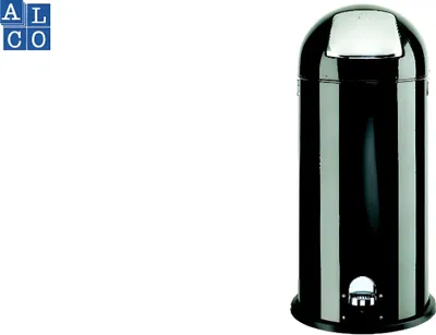 Produktbild von Alco Abfallsammler mit Push-Klappe Stahlblech 20l schwarz