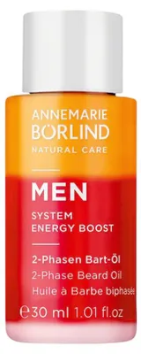Productafbeelding van Annemarie Börlind System Energy Boost, 30 ml, voor mannen, universeel, energiserend, stimulerend, voedend, fles. Inhoudstoffen: ORGANISCH JENEVERBESSENEXTRACT, JOJOBA-OLIE, INGREDIËNTEN: AQUA [WATER], CAPRYLIC/CAPRIC TRIGLYCERIDE, SQUALANE...