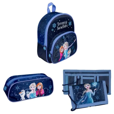 Produktbild von Frozen-Taschen-Set: Rucksack, Federmäppchen und Geldbörse