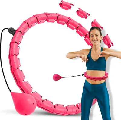 Produktbild von Rebel RBA-3065 Hula-Hoop-Reifen mit Gewichten, 50 cm, rosa