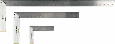 Image de Equerre de menuisier Equerre de menuisier avec niveau à bulle mm 90° différentes longueurs, longueur:set 150mm/400mm/700mm
