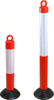 Produktbild von Flexibler, selbstaufrichtender Parkpfosten mit Ösenkappe für Ketten Rot  x  x 800 mm - Rot - Polyethylene (PE) - In -  & Outdoor - Nutzung - SFP - 002