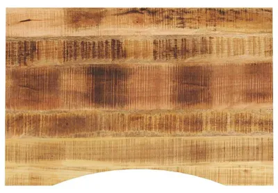 Image de Plateau de bureau avec encoche 80x50x2,5 cm bois massif mangue
