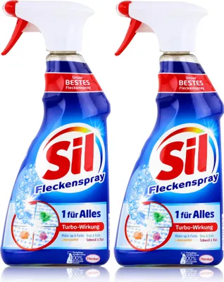 Produktbild von Sil Fleckenspray 1 für Alles 500ml - Entfernt Flecken (2er Pack)