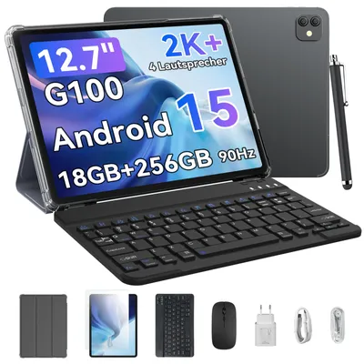 Produktbild von Blackview Link 8 Tablet 12.7 Inch 2K+ FHD Display 90Hz, Android 15 Gemini AI MediaTek G100 18GB RAM + 256GB ROM + 2TB TF 8400mAh/PC Mode/Widevine L1/F