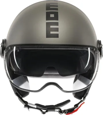 Produktbild von Jethelm MOMO DESIGN MOMO FGTR EVO E2206 Motorradhelm Offener Helm Matt Titan Schwarz M Sonnenblende 21184A8006-004-M