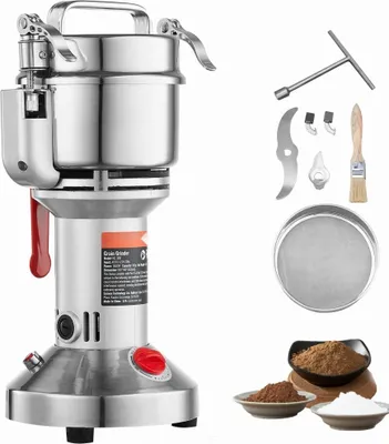 Produktbild von Elektrische Getreidemühle 1500W - Maismühle 300g - Gewürzemühle - Multifunktionale Mühle für Zuhause - Ideal für Körner und Gewürze