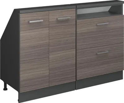 Produktbild von Dachschrägenschrank-Set Vicco Rion Edelgrau 2er Set, Model 55952