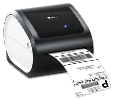 Produktbild von INF Bluetooth Thermodrucker 203DPI ABS S USB und Ethernet für Versand Schwarz-Weiss