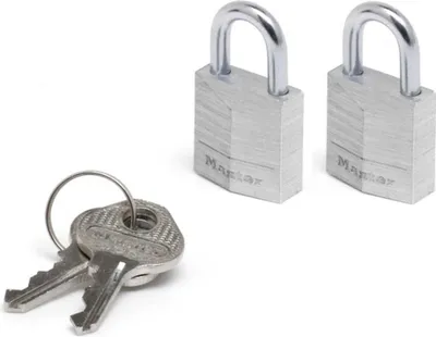 Image de Master Lock Lot de 2 cadenas à clé 20mm 9120EURTCC
