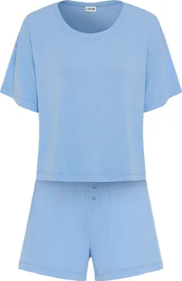 Produktbild von LSCN by Lascana Shorty 2 -teilig rauchblau Größe 32/34