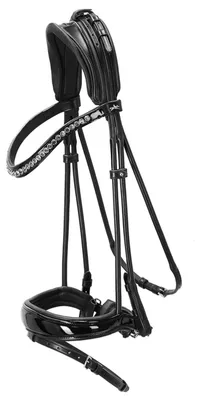 Immagine prodotto di Schockemöhle Sports Snaffle Westminster Bridle Nero/Patente/Argento WB