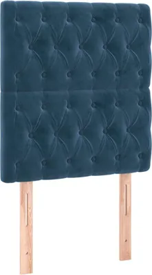 Produktbild von vidaXL Kopfteil Dunkelblau 80x7x118/128 cm Samt