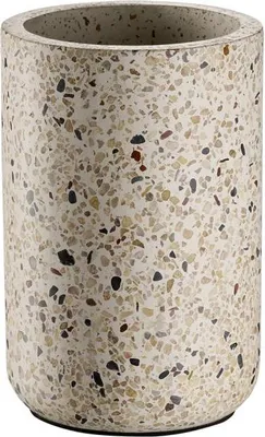 Produktbild von APS 36150 Flaschenkühler TERRAZZO, Beton, möbelschonende Unterseite, Ø außen 12,5 cm, Ø innen 10 cm, Höhe 19 cm