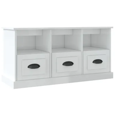 Produktbild von TV-Schrank Hochglanz-Weiß 100x35x50 cm Holzwerkstoff