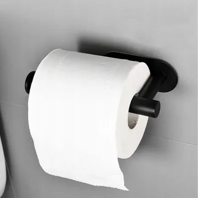 Produktbild von Springos Deres Toilettenpapierhalter Schwarz Metall Loft