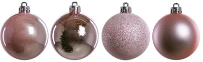 Produktbild von TrendLine Weihnachtskugeln bruchfest, langlebig Ø 6 cm rosa 25 Stück