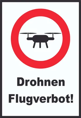 Produktbild von Drohnen Flugverbot Schild A6 (105x148mm)