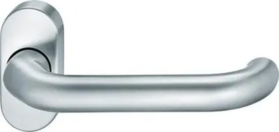Produktbild von FSB Rahmentürdrücker 1146 Vierkant 8mm VA ovale Rosette gekröpft - 0 06 1146 01143 6204