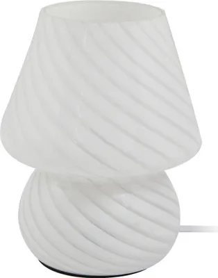 Produktbild von Lindby Tischleuchte Andriana, weiß, Glas, Ø 15 cm