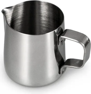 Produktbild von Milchkännchen zum Aufschäumen - 150 ml - hochglanz Silber - rostfreier Stahl