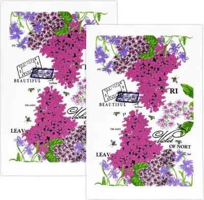 Obrázok produktu pre Kuchynské utierky – sada 2 ks – 40x60 cm – ružová, fialová