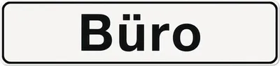 Produktbild von Klebeschild Büro" 200x48 mm"