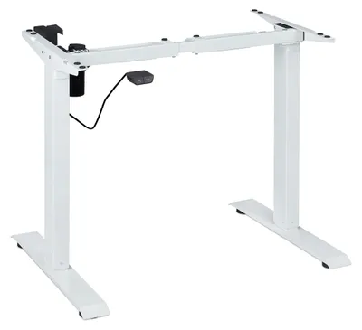 Elektrischer Schreibtisch-Unterbau, höhenverstellbar, 71-121 cm, Stahl, Weiß
