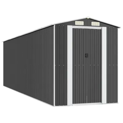 Zdjęcie produktu dla vidaXL Szopa narzędziowa antracyt 192x689x223 cm Stal ocynkowana