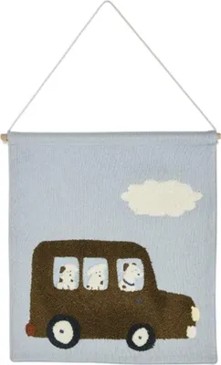 Produktbild von Smallstuff Wanddekoration - Dogs Driving - 37x33 cm | Partyartikel
