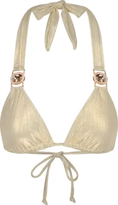 Produktbild von Moda Minx Bikini-Top Shimmering Lights im schimmerndem Design mit Steinbesatz Ivory XS