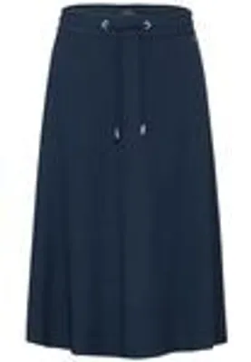 Produktbild von Midi Skirt Structured Solid 15673 dark petrol blue Größe XL