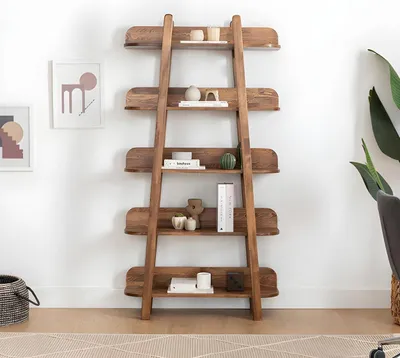 Immagine prodotto di Libreria marrone scuro soggiorno mobili di design in legno scaffali di stoccaggio