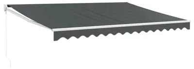 Produktbild von vidaXL Markise Einziehbar Anthrazit 4x3 m Stoff und Aluminium