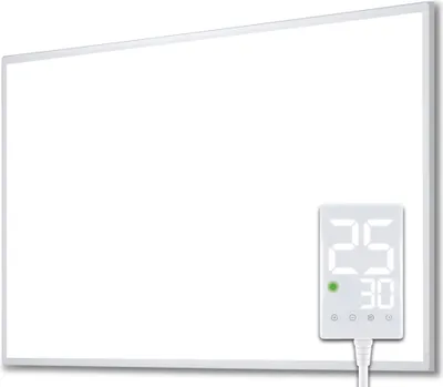 Produktbild von Heidenfeld Infrarotheizung HF-HP100-3 | Bis 12 m² - Heizkörper - Flachheizung - Heizpaneel - Infrarot - Heizung - Wandhalterung (500 Watt)