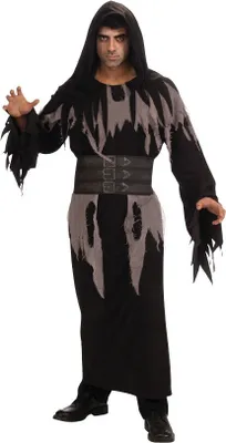 Produktbild von Schwarze Geister Robe für Herren, Größe:L