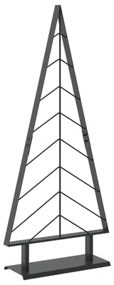 Obrázok produktu pre vidaXL Kovový vianočný stromček s podstavcom KUOPIO, 125 cm, oceľ, čierna farba