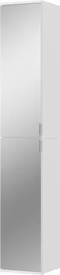 Produktbild von Stauraumschrank mit Spiegel "SystemX" weiß Mehrzweckschrank 30 cm mit Spiegeltür