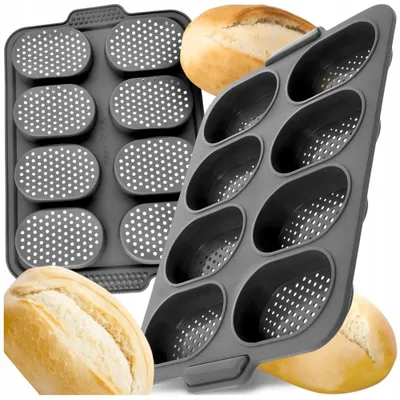 Obrázek produktu pro LUNZO Silikonová forma na 8 housek, perforovaná, nepřilnavá