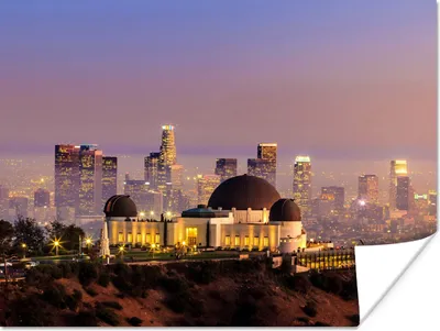Produktbild von MuchoWow® Poster Los Angeles - Skyline - Architektur 160x120 cm - Foto Plakat