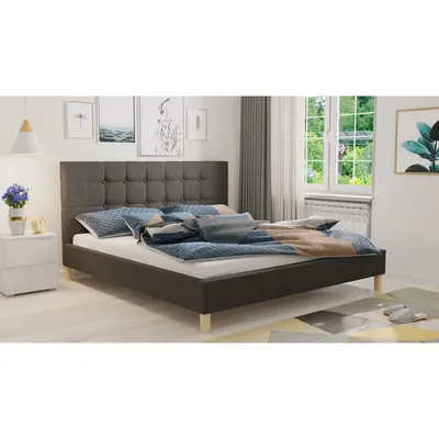 Obrázok produktu pre Čalúnená posteľ bez matraca 180x200 cm NEWARK - sivá
