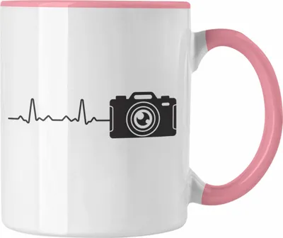 Produktbild von Trendation - Fotograf Tasse Zubehör Fotografie Geschenk Fotografieren Kaffeetasse Geschenkideen Lustiger Spruch (Rosa)