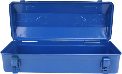 Immagine prodotto di Cassetta degli attrezzi blu con struttura in metallo ed elevata capacità di carico, organizzatore portatile per officina, garage, auto, cantiere 410